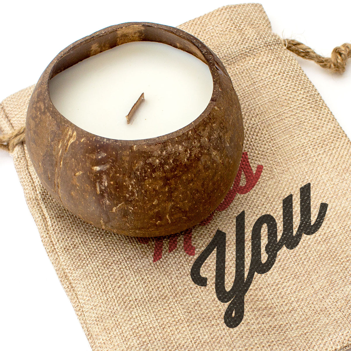 MISS YOU - Toasted Coconut Bowl Candle – Soy Wax - Gift Present