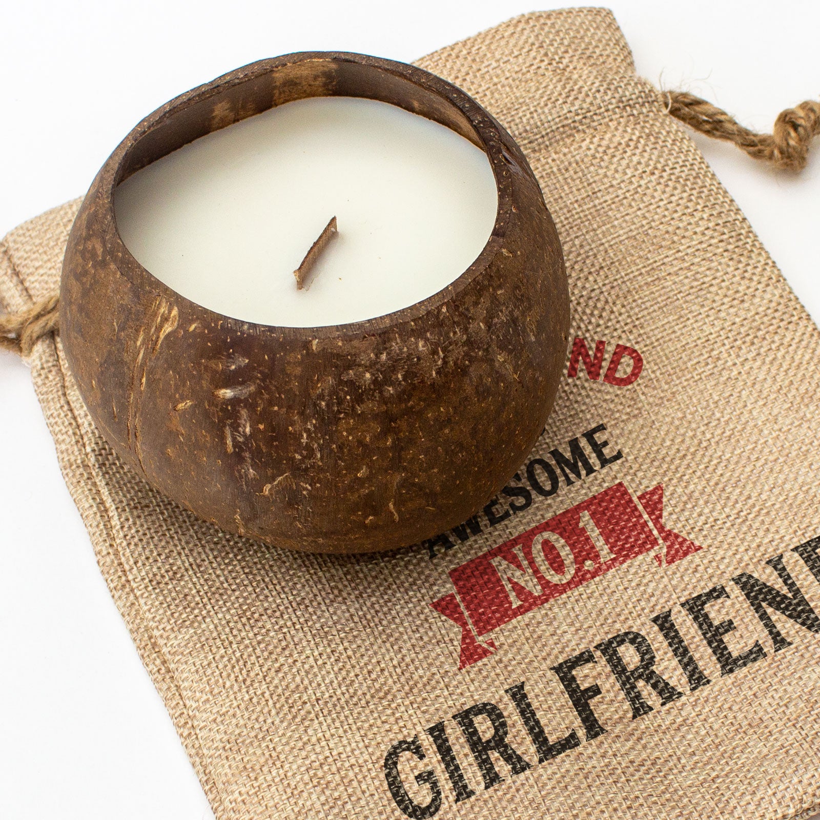 No.1 GIRLFRIEND - Toasted Coconut Bowl Candle – Soy Wax - Gift Present