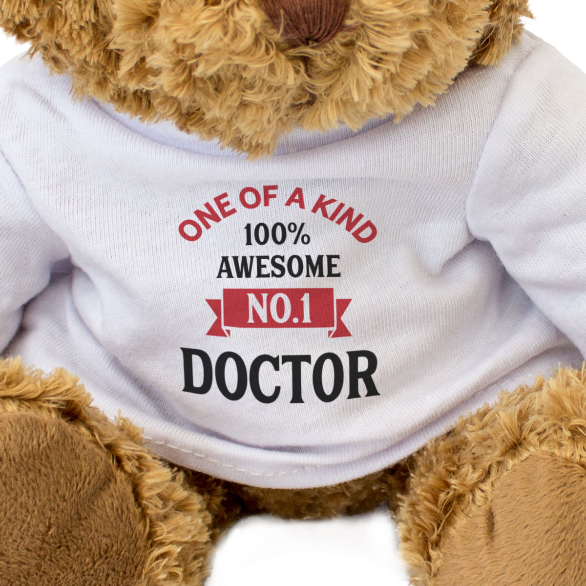 Number One Doctor teddy bear from Big Red Egg