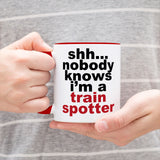 Nobody Knows I'm A Trainspotter - Mug