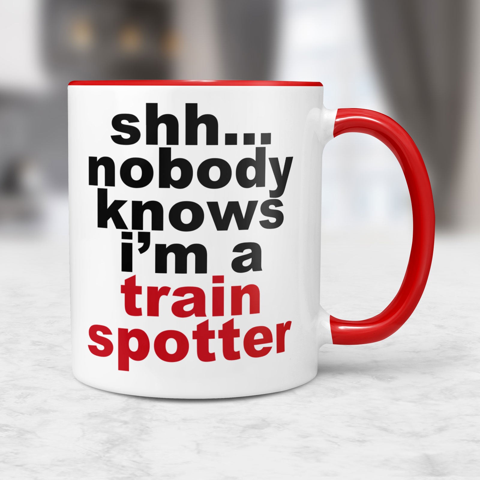 Nobody Knows I'm A Trainspotter - Mug