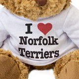 I Love Norfolk Terriers - Teddy Bear