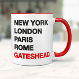 GATESHEAD New York London Rome Paris - Mug