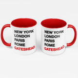 GATESHEAD New York London Rome Paris - Mug