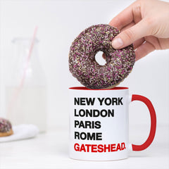 GATESHEAD New York London Rome Paris - Mug