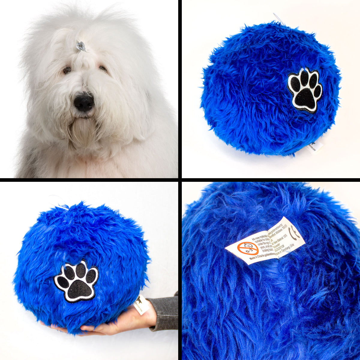 Soft Fluffy Ball For Old English Sheepdog - Large Size