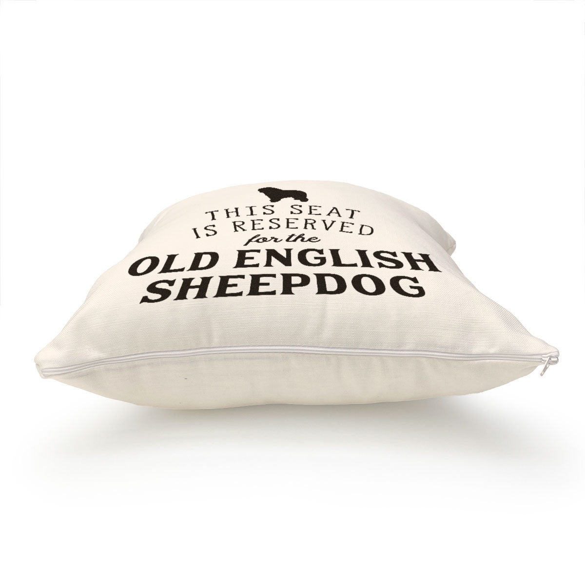 Reserved for the Old English Sheepdog Cushion