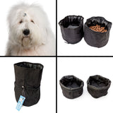 OLD ENGLISH SHEEPDOG - Double Portable Travel Dog Bowl - Food And Water