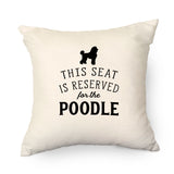Reserved for the Poodle Cushion