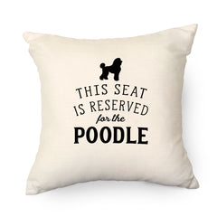 Reserved for the Poodle Cushion