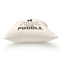 Reserved for the Poodle Cushion