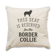 Reserved for the Border Collie Dog Cushion Cover