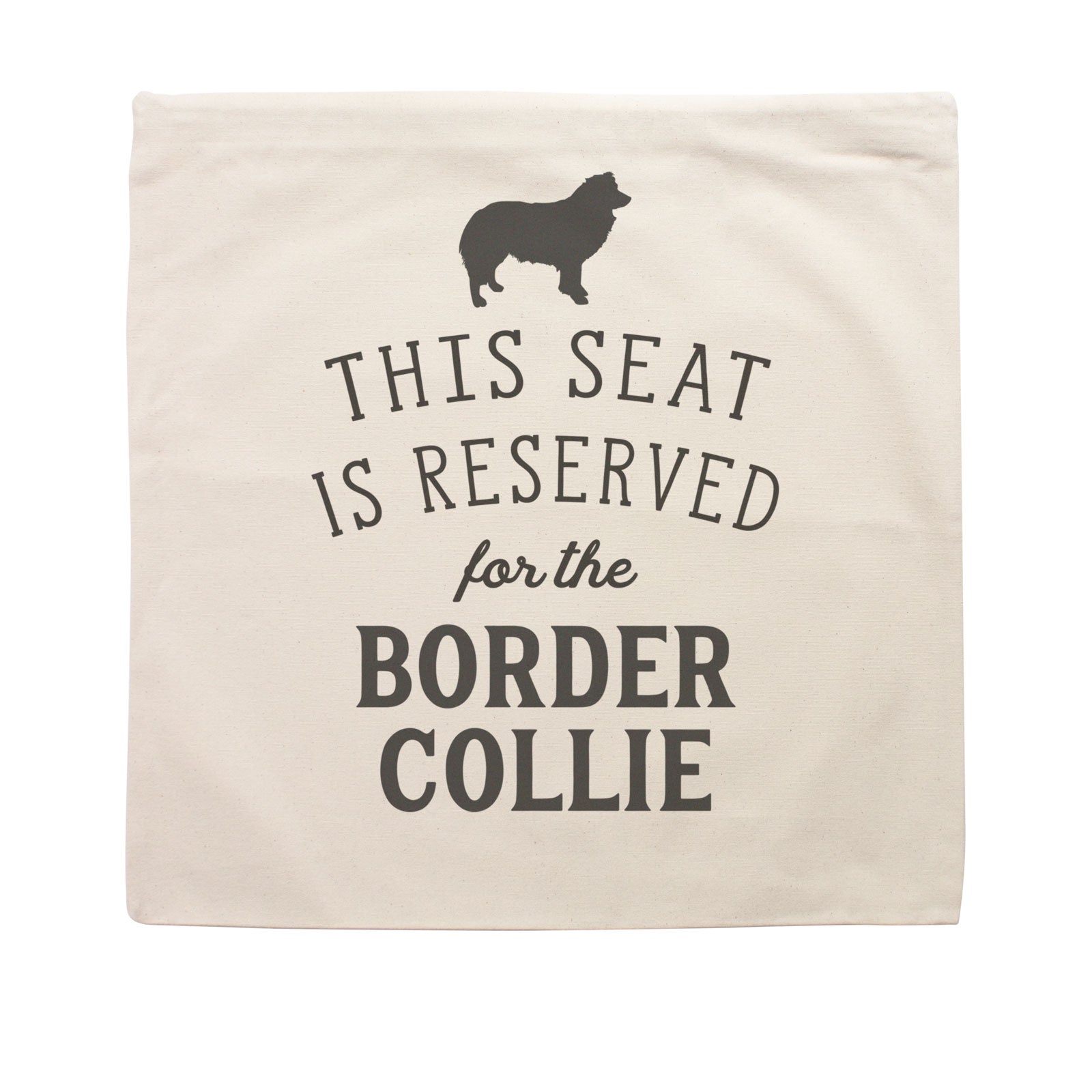 Reserved for the Border Collie Dog Cushion Cover
