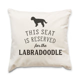 Reserved for the Labradoodle Cushion Cover