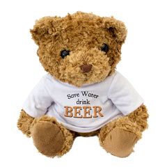 Save Water Drink Beer Teddy Bear Gift for Beer Lovers