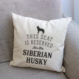 Reserved for the Siberian Husky Cushion Cover