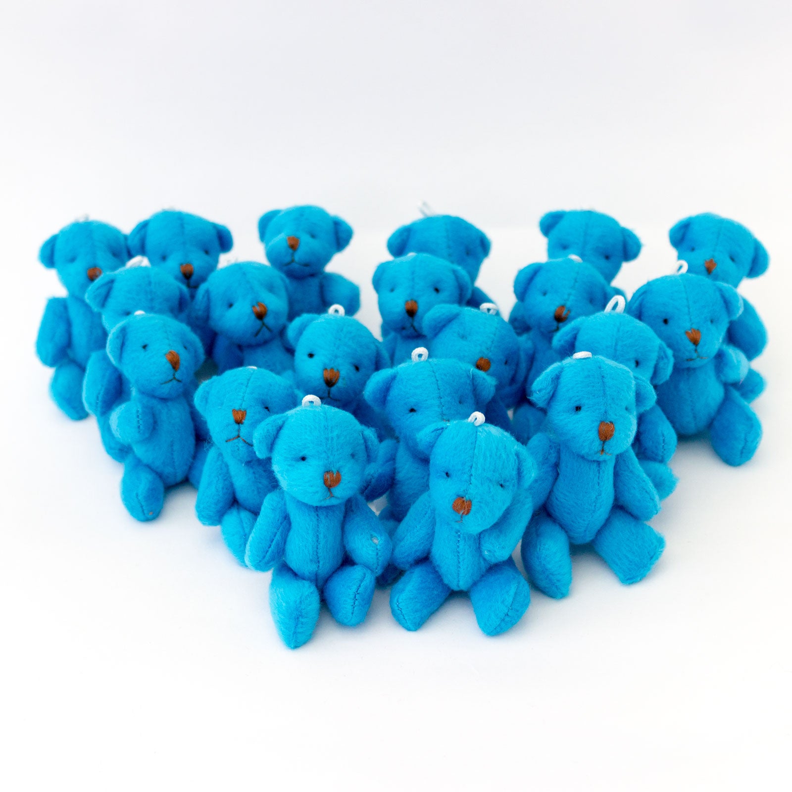 Small BLUE Teddy Bears X 20 - Cute Soft Adorable