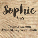 SOPHIE - Toasted Coconut Bowl Candle – Soy Wax - Gift Present