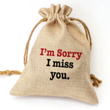 SORRY I MISS YOU - Toasted Coconut Bowl Candle – Soy Wax - Gift Present