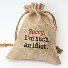 Sorry I'm Such An Idiot - Toasted Coconut Bowl Candle – Soy Wax - Gift Present