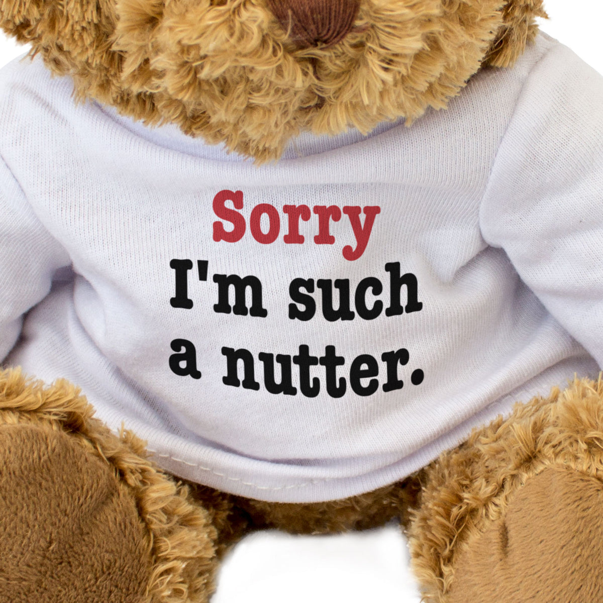 Sorry I'm Such A Nutter - Teddy Bear