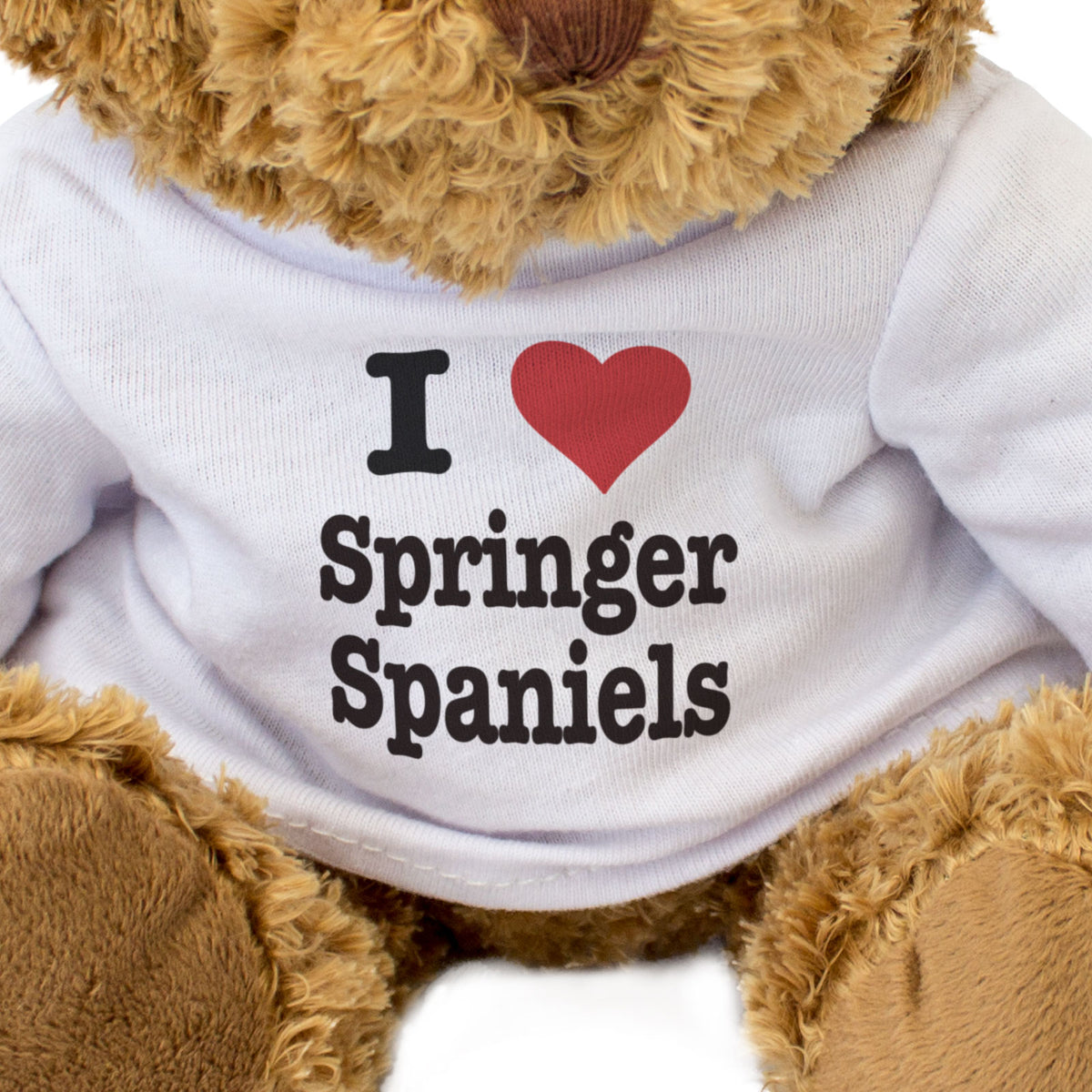 I Love Springer Spaniels - Teddy Bear