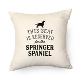 Reserved for the Springer Spaniel Cushion