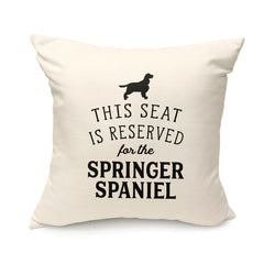 Reserved for the Springer Spaniel Cushion