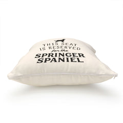 Reserved for the Springer Spaniel Cushion