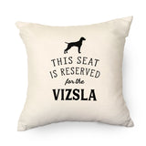 Reserved for the Vizsla Cushion