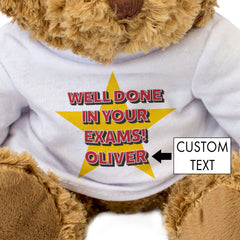 Well Done In Your Exams Personalised Teddy Bear