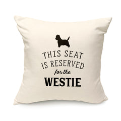 Reserved for the Westie Cushion