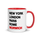 Norwich New York London Rome Paris - Mug