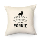 Reserved for the Yorkie Cushion