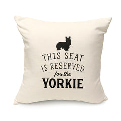 Reserved for the Yorkie Cushion