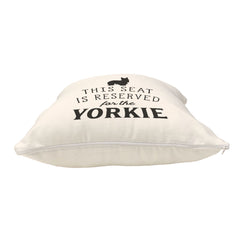 Reserved for the Yorkie Cushion