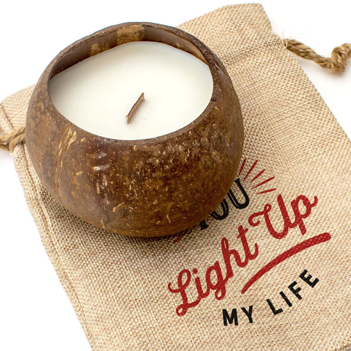 YOU LIGHT UP MY LIFE - Toasted Coconut Bowl Candle – Soy Wax - Gift Present